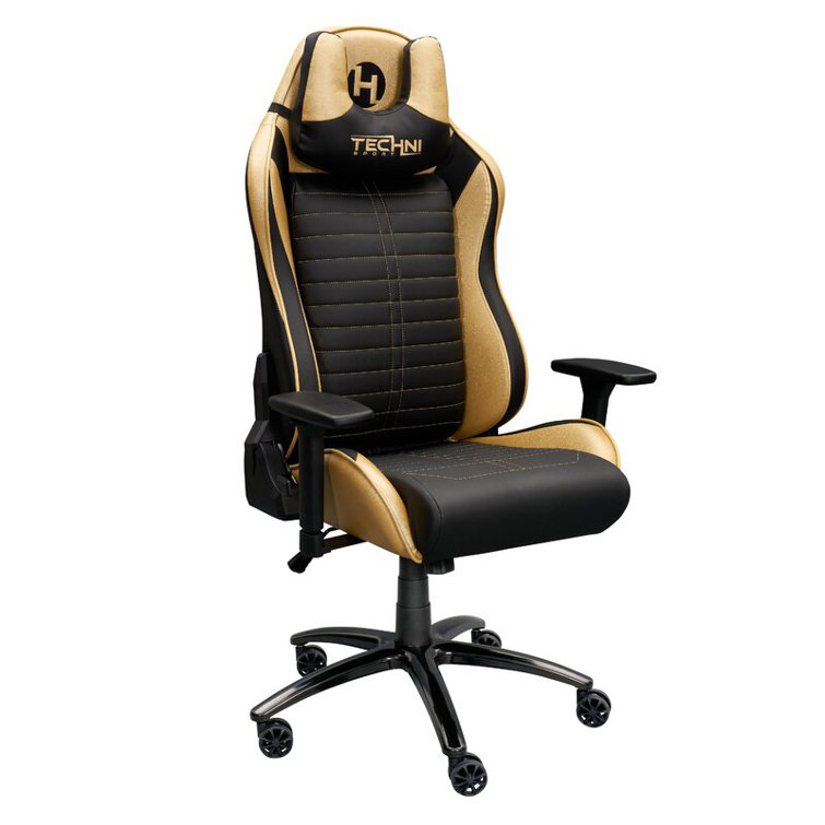 Techni Sport Reclining Ergonomic Swiveling PC & Racing Game Chair